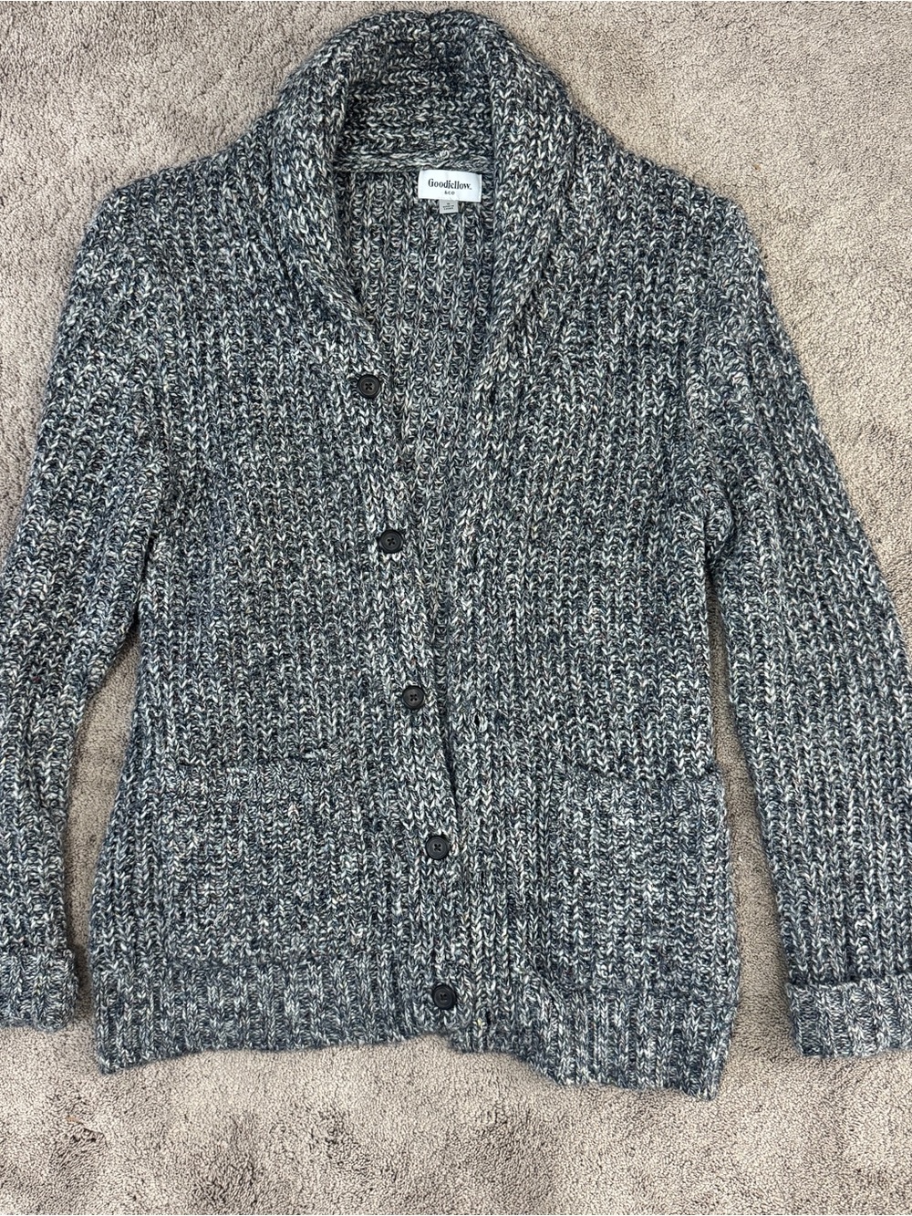 Goodfellow & Co Black and White Marled Knit Cardigan